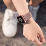 Wholesale Premium Color Stainless Steel Magnetic Milanese Loop Strap Wristband for Apple Watch Series 8/7/6/5/4/3/2/1/SE - 41MM/40MM/38MM (Rose Pink)